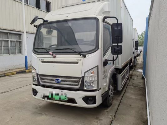 एकल पंक्ति प्रयुक्त कार्गो ट्रक BYD T5A4.5T4.03 मीटर शुद्ध इलेक्ट्रिक बॉक्स प्रकार का हल्का ट्रक