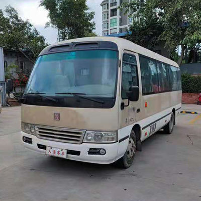 27 सीटें जेएमसी प्रयुक्त मिनी कोच एलएचडी प्रयुक्त शटल बसें डीजल ईंधन के साथ