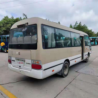 27 सीटें जेएमसी प्रयुक्त मिनी कोच एलएचडी प्रयुक्त शटल बसें डीजल ईंधन के साथ