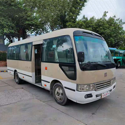 27 सीटें जेएमसी प्रयुक्त मिनी कोच एलएचडी प्रयुक्त शटल बसें डीजल ईंधन के साथ