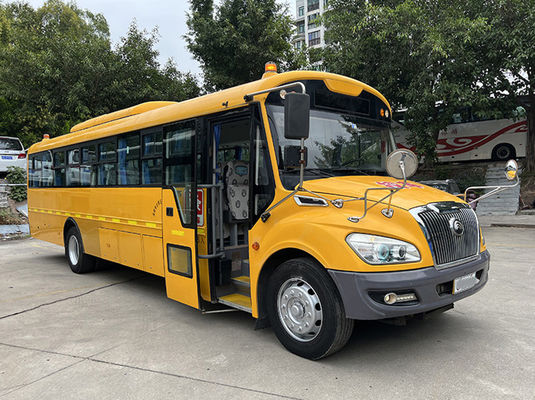 पीली प्रयुक्त स्कूल बसें 46 सीटें मैनुअल ट्रांसमिशन प्रयुक्त बसें