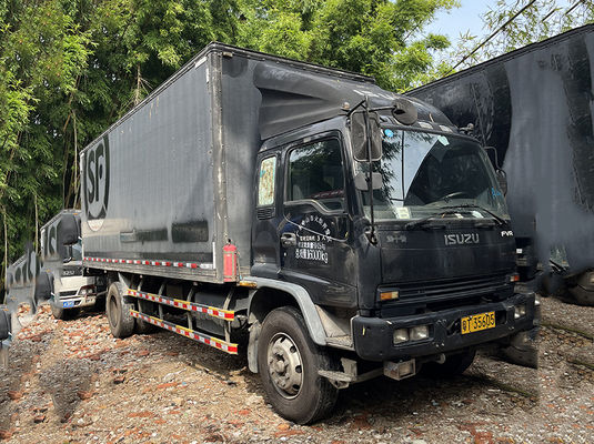 जापान ISUZU LHD प्रयुक्त कार्गो ट्रक मैनुअल 2nd हाथ कार्गो वैन 4x2 ड्राइव