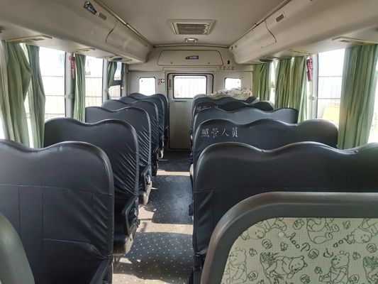 किंग लॉन्ग 32 सीटर बस सेकंड हैंड स्कूल बस पीला डीजल ईंधन प्रकार