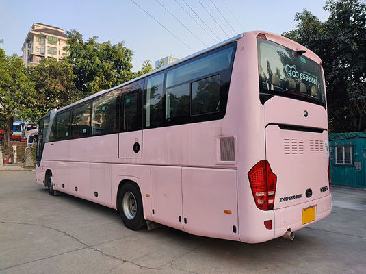 लक्जरी गुलाबी प्रयुक्त युटोंग बसें यूरो 5 एलएचडी प्रयुक्त डीजल शटल बस बिक्री के लिए