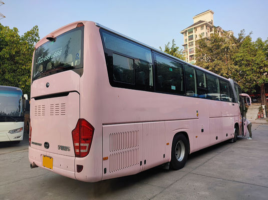 लक्जरी गुलाबी प्रयुक्त युटोंग बसें यूरो 5 एलएचडी प्रयुक्त डीजल शटल बस बिक्री के लिए