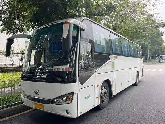 48 सीटें Higer प्रयुक्त कोच बस डीजल एलएचडी सेकंड मीडियम हैंड इंटरसिटी कोच बस
