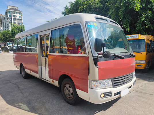 मैनुअल ट्रांसमिशन के साथ 23 सीटों की टोयोटा कोस्टर सेकंड हैंड टूर बस