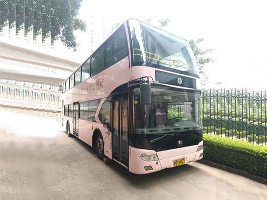 युकाई डीजल प्रयुक्त यात्री बस 72 सीटें मैनुअल सेकंड हैंड डबल डेकर बस