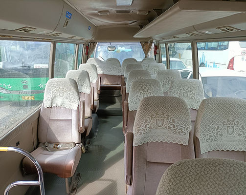 मैनुअल ट्रांसमिशन और डीजल ईंधन के प्रकार के साथ टोयोटा प्रयुक्त कोस्टर बस 23 सीट एलएचडी मिनी बस