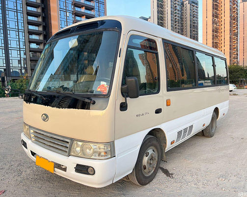 जीएसी 19 सीटें प्रयुक्त कोस्टर बस 6 मीटर एलएचडी यूरो 3 डीजल इंजन 127hp प्रयुक्त मिनी बस