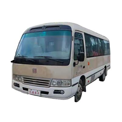 2 दरवाजे सेकंड हैंड बसें डीजल ईंधन वातानुकूलन के साथ