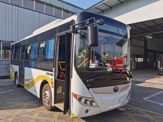 युटोंग इलेक्ट्रिक सिटी बस 22-53 सीटें ऑटो ट्रांसमिशन के साथ सार्वजनिक बस एलएचडी ट्रांजिट बस