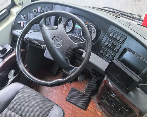 YTM280-CV4-H मोटर इस्तेमाल इलेक्ट्रिक बस बस 33 सीटें कोच सेकंड हैंड टूरिस्ट बस