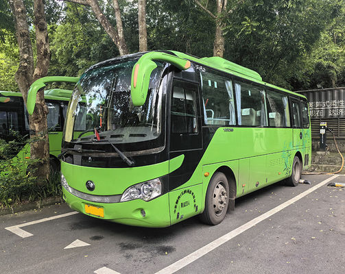 प्रयुक्त इलेक्ट्रिक बसें ईवी बस युटोंग बस 33 सीटों का कोच सेकंड हैंड पर्यटक बसें