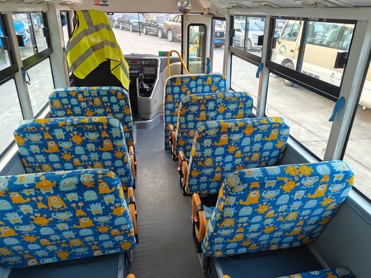 19-सीटर सेकेंड-हैंड प्रीस्कूल स्कूल बस अच्छी स्थिति में