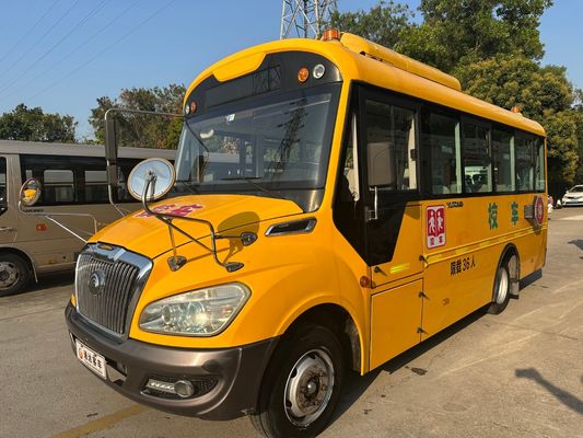 36 सीटों का पीला डीजल इंजन वाला एलएचडी ZK6669DX7 यूएसडी स्कूल बस चीन में निर्मित