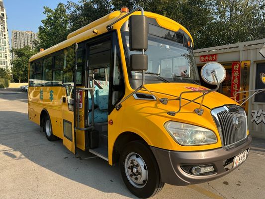 36 सीटों का पीला डीजल इंजन वाला एलएचडी ZK6669DX7 यूएसडी स्कूल बस चीन में निर्मित