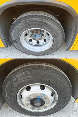 56 सीटों वाली प्रयुक्त पीली स्कूल बस जिसमें व्हीलचेयर लिफ्ट और डीजल ईंधन बढ़िया है