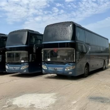 सेकंड हैंड डेढ़ मंजिला बसें 57 से 59 सीटों के साथ, एलएचडी स्टीयरिंग पोजीशन