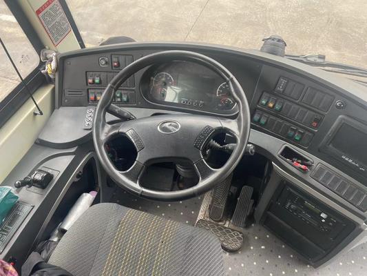 48-सीट शुद्ध इलेक्ट्रिक किंग लॉन्ग व्हाइट सेकेंड-हैंड बस, रियर ट्रैक 1860 और फ्रंट ट्रैक 2054 के साथ