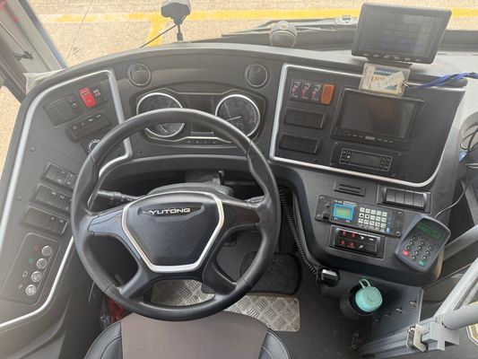 24/55 सीटें पीले रंग के बाहरी और 4200 व्हील बेस के साथ सेकंड हैंड शहरी सार्वजनिक परिवहन बस